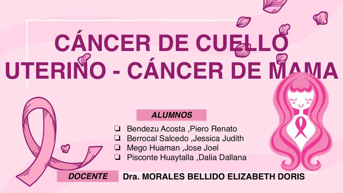 GINECOLOGIA- CANCER DE CUELLO UTERINO Y CANCER DE MAM