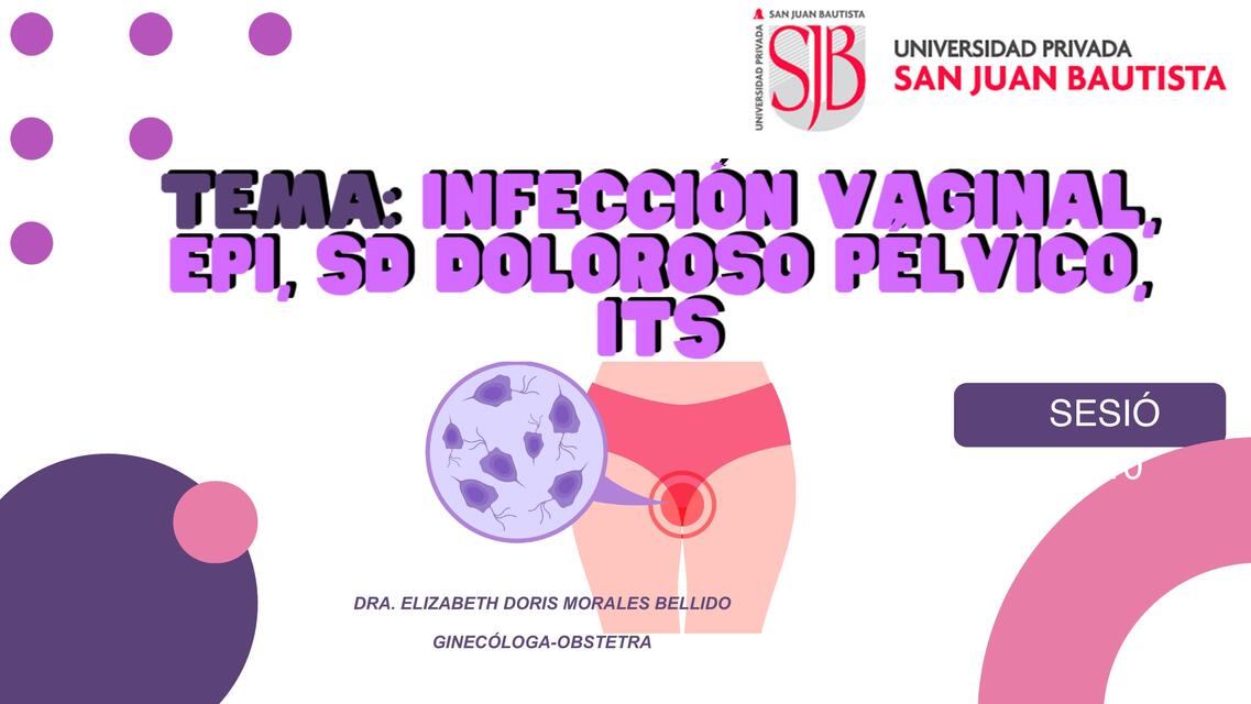 GINECOLOGIA- Infección Vaginal EPI SD Doloroso Pélv