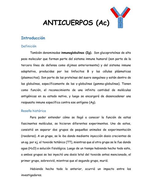 Unidad 5 Anticuerpos