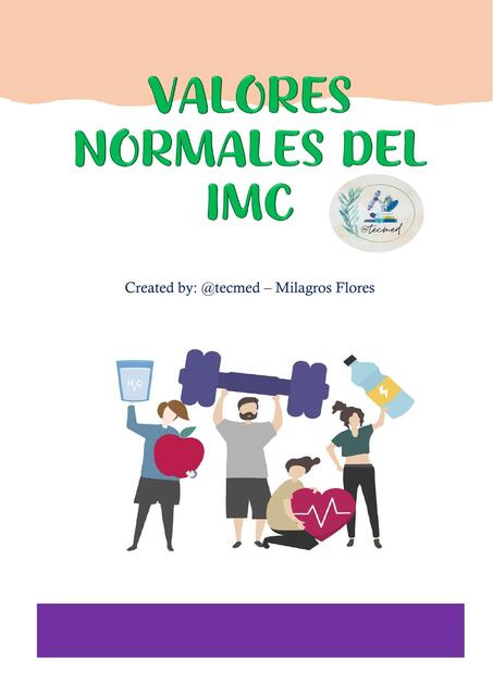 IMC - VALORES NORMALES