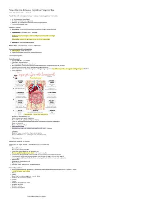 Propedéutica del aparato digestivo