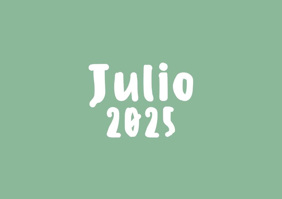 Planner || JULIO