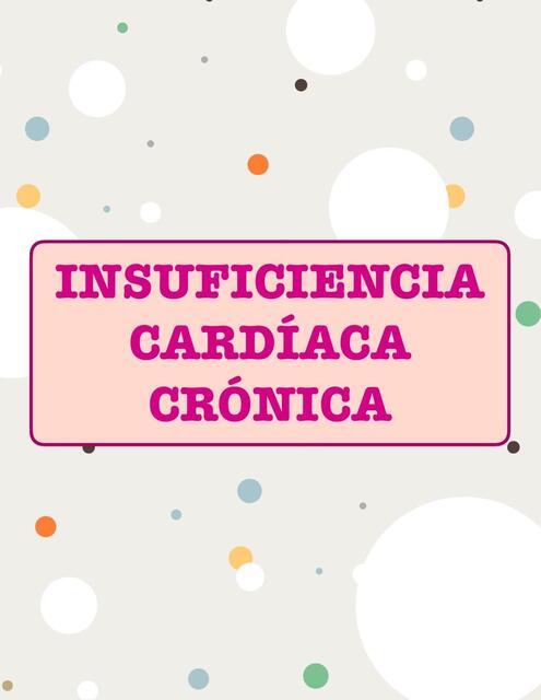 INSUFICIENCIA CARDÍACA CRÓNICA