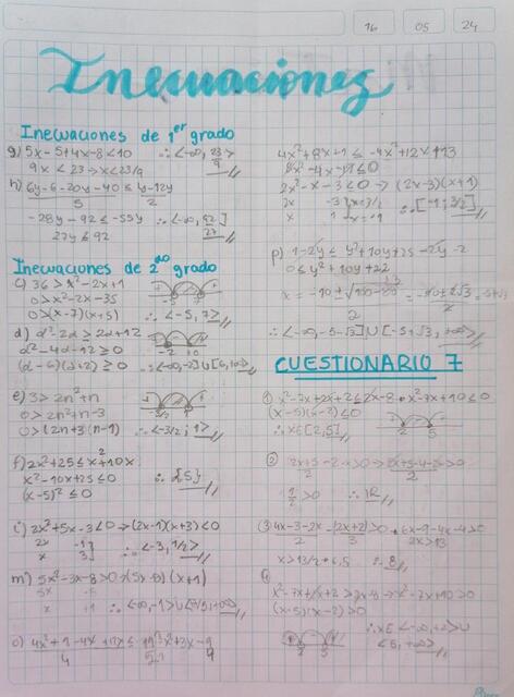 Matemática general inecuaciones