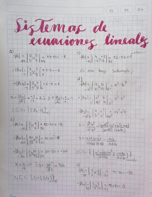 Matemática general sistema de ecuaciones lineales