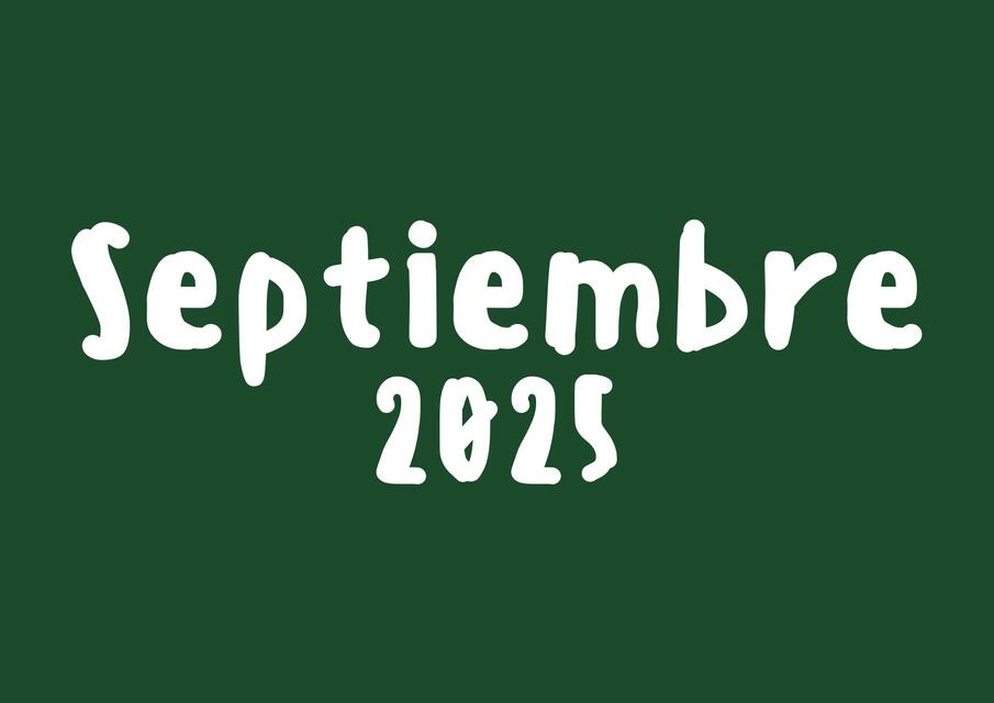 Planner || SEPTIEMBRE