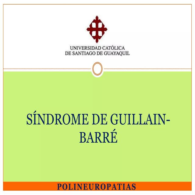 Síndrome de guillan barre