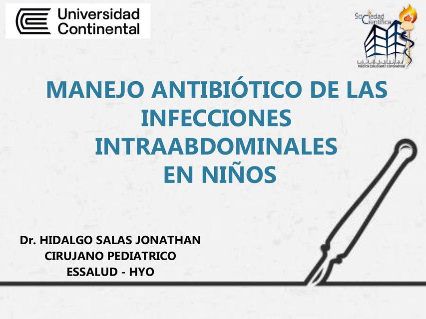 Manejo de Infeciones Intraabdominales