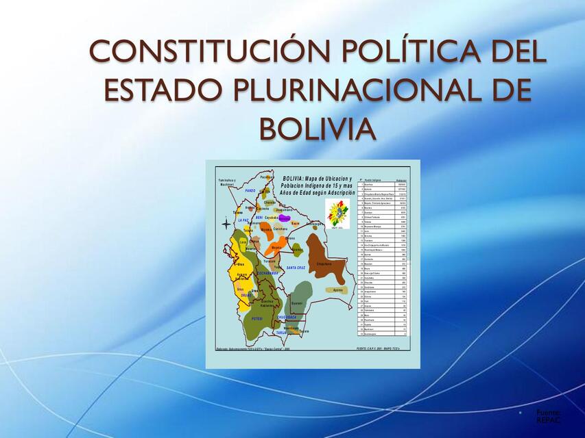 Constitución Política del Estado II