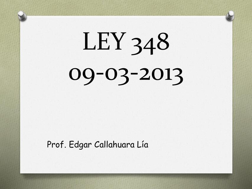 LEY N 348