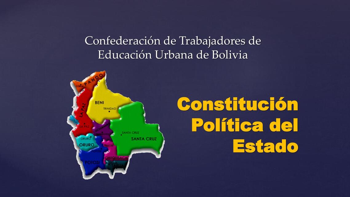 Constitución política del estado