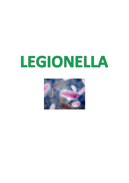 LEGIONELLA INFECTOLOGIA