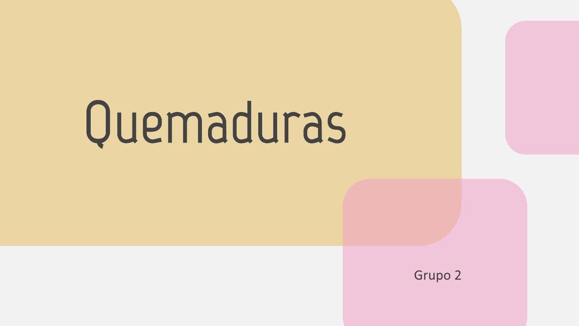 Quemaduras