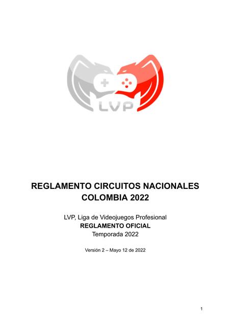 REGLAMENTO CIRCUITOS NACIONALES COLOMBIA