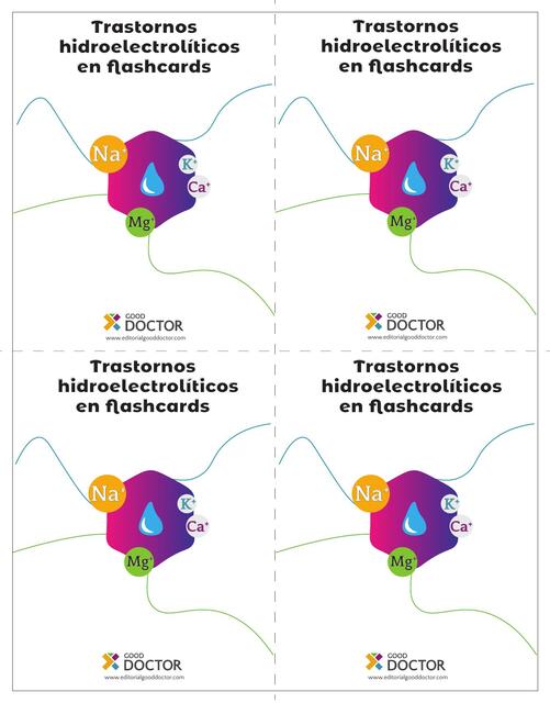 Flashcards Desordenes Electroliticos