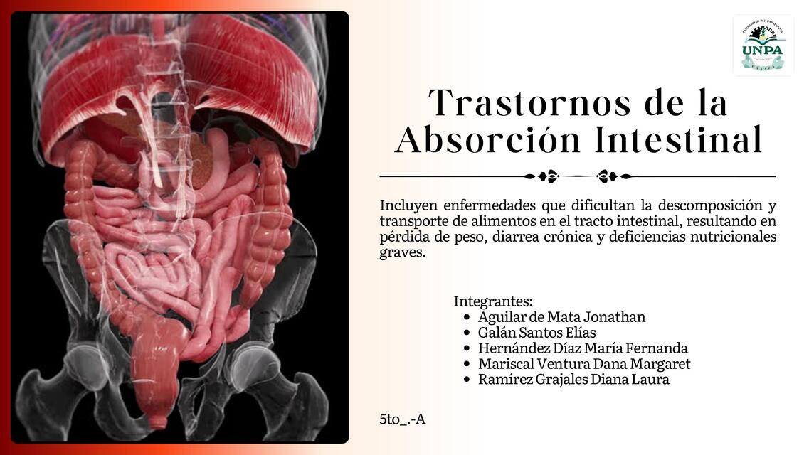 Trastornos de la Absorción Intestinal