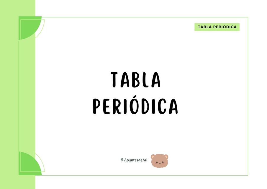 Tabla periódica