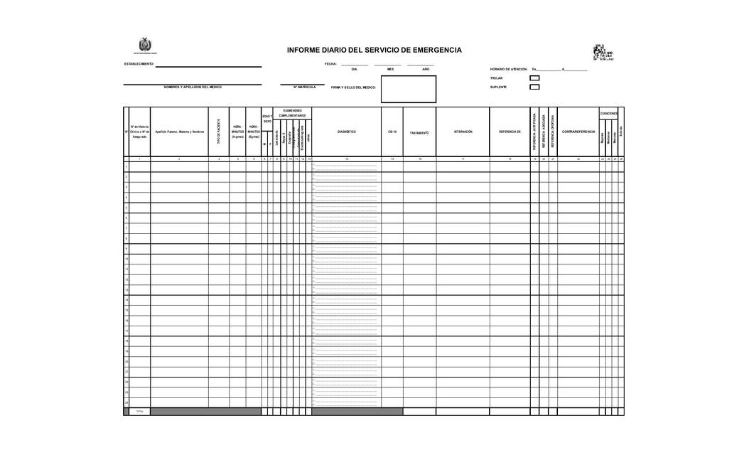 2 4 Registro Diario Servicio de Emergencia