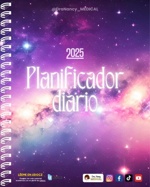 Planner diario 2025 Estrellas DraNancy MEDICAL