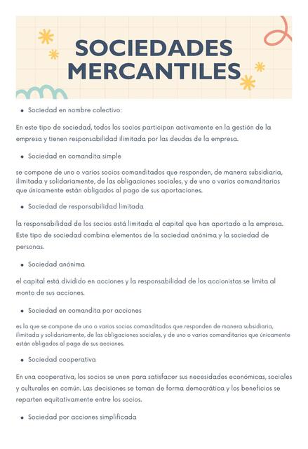 Sociedades mercantiles