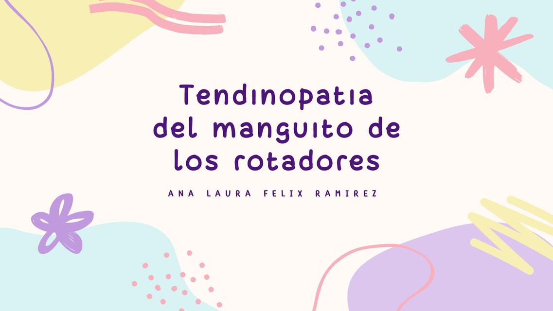 Tendinopatias del manguito de los rotadores