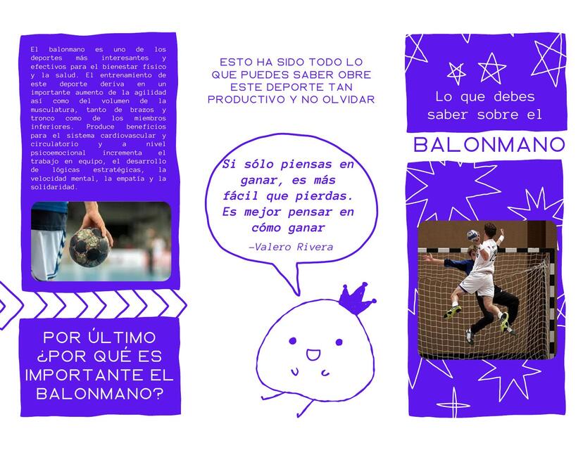 Triptico sobre el balonmano