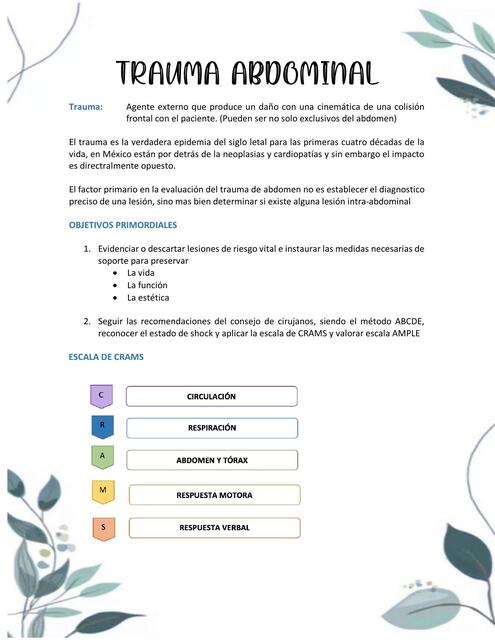 TRAUMA ABDOMINAL