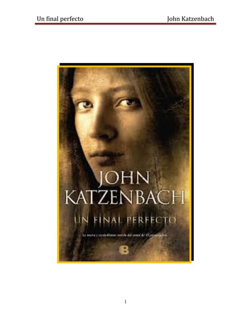 Un final perfecto de John Katzenbach