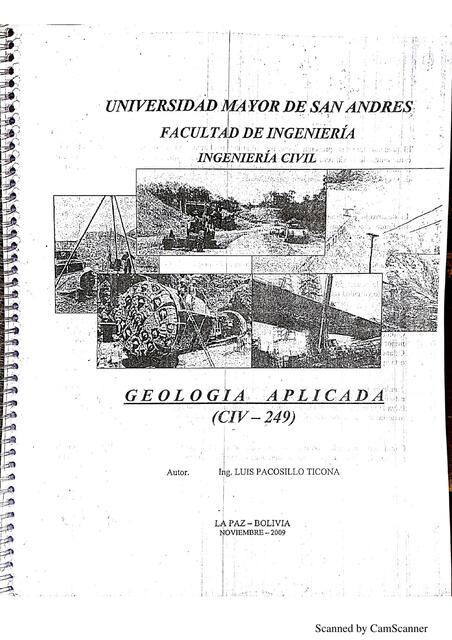 GEOLOGIA APLICADA CIV-249