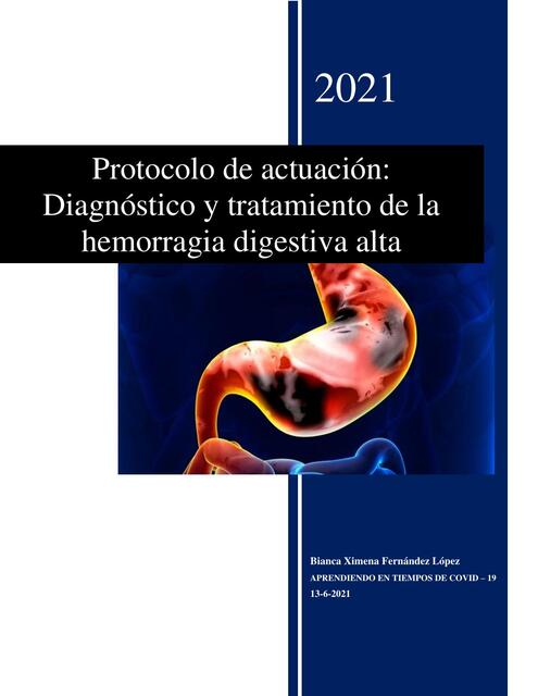 Protocolo de actuación: diagnóstico Y TRATAMIENTO DE LA HDA