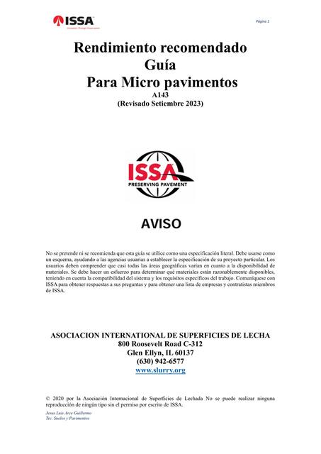 ISSA A143 Guía de rendimiento recomendada para mic