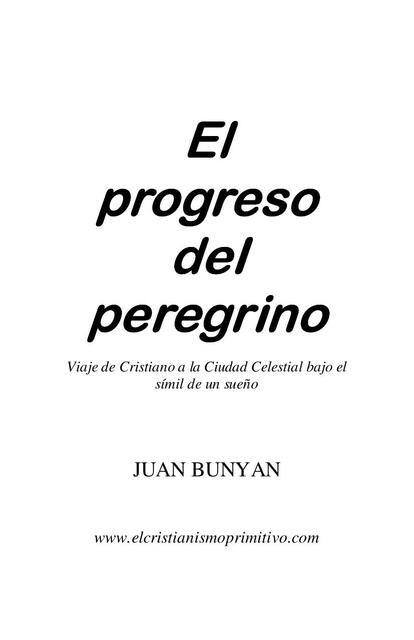 El progreso del peregrino