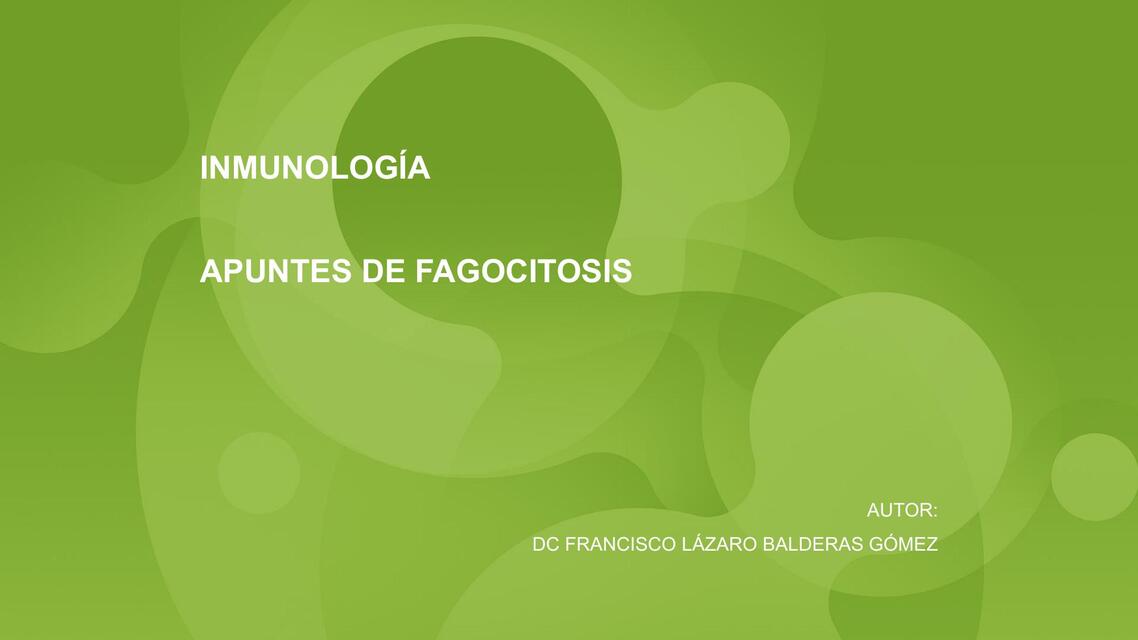 FAGOCITOSIS