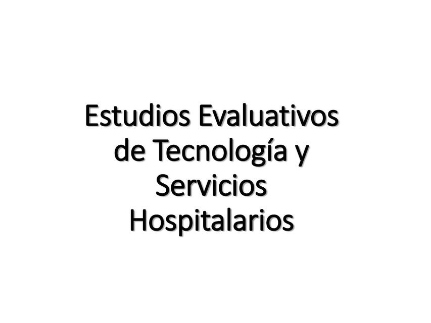 evaluación de tecnologías en salud