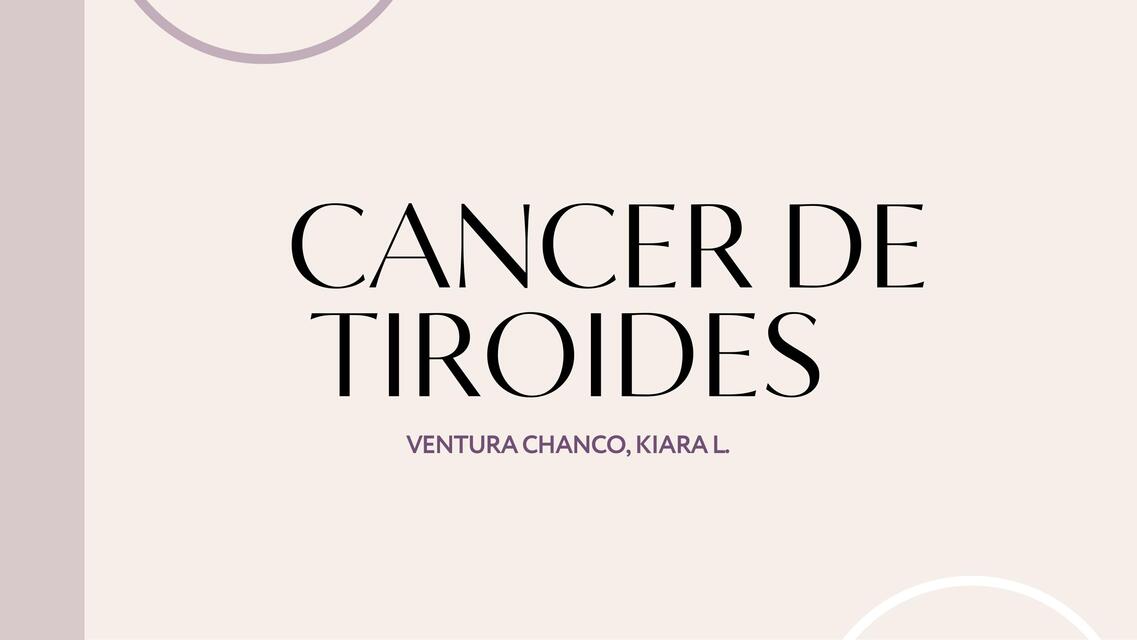 cancer de tiroides