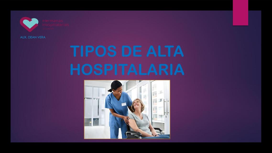 Tipos de alta hospitalaria 