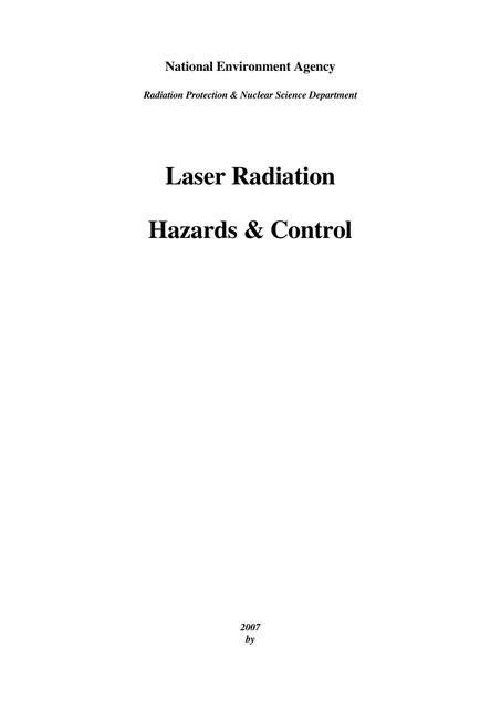 notes about laser radiation