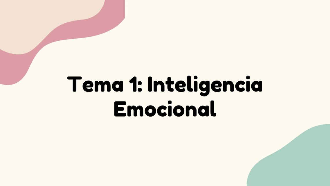 Inteligencia Emocional