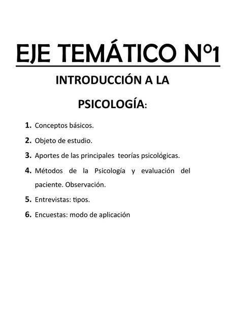 UNIDAD 1 PSICOLOGIA