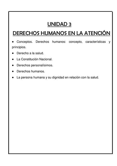 A4 UNIDAD 3 DERECHO HUMANOS EN LA ATENCION