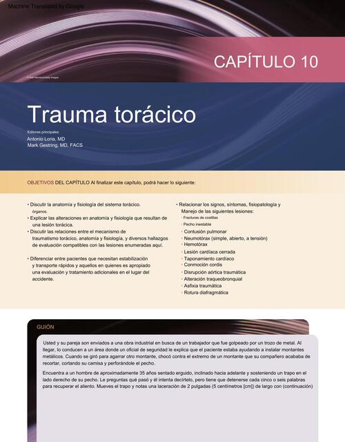 capitulo 10 T toracio