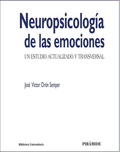 Neuropsicología de las emociones