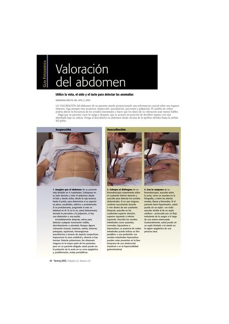 valoración del abdomen