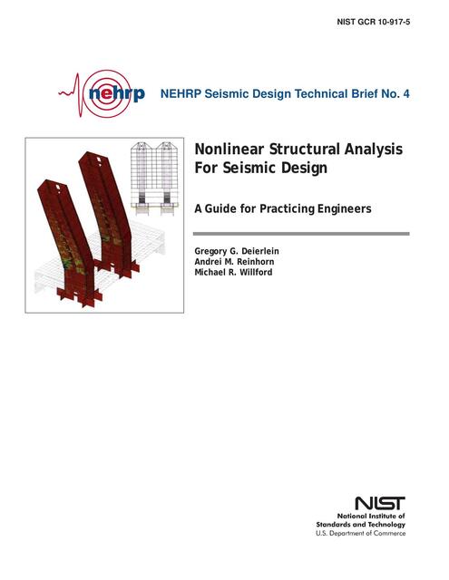 Nonlinear Structural Analysis for seimic d