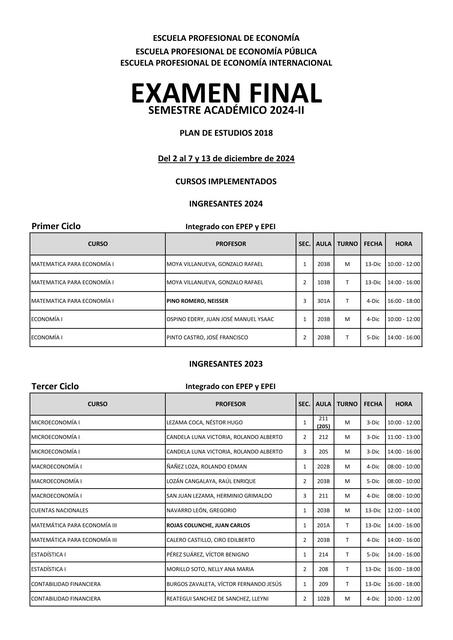 Examen final II unificados implementados