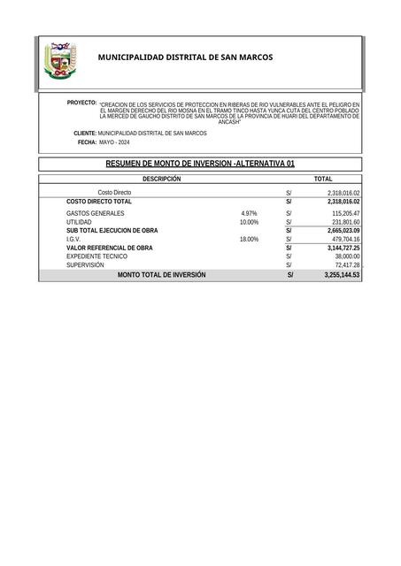 hoja excel de gastos generales