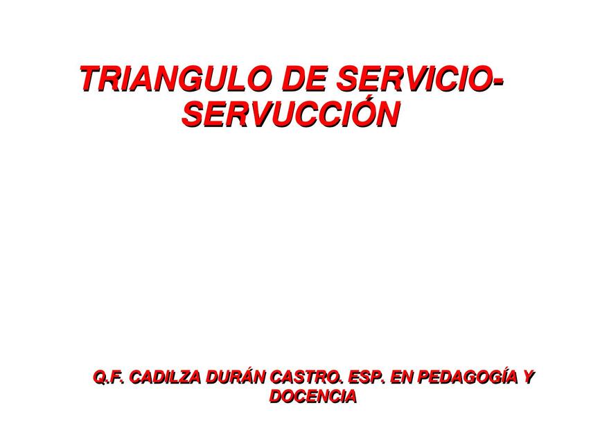 triangulo de serviccio servucción