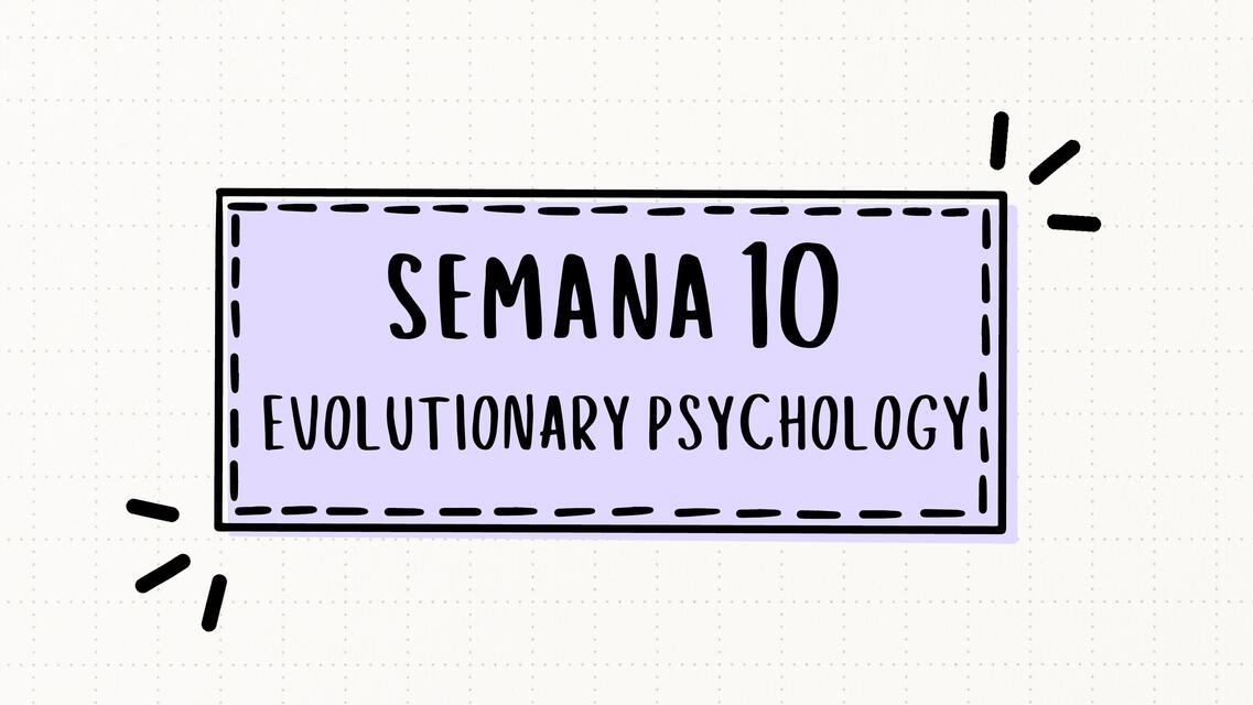 Evolucionary Psychology