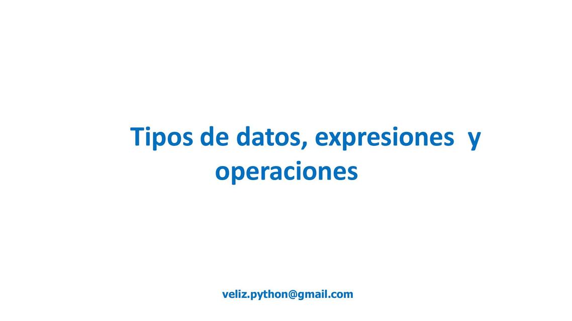 Tipos de datos