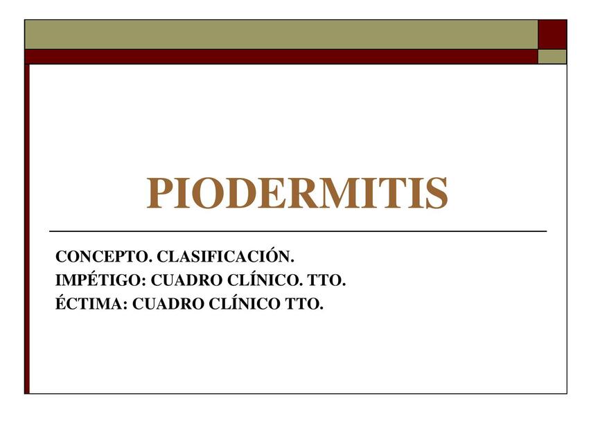 15 PIODERMIS